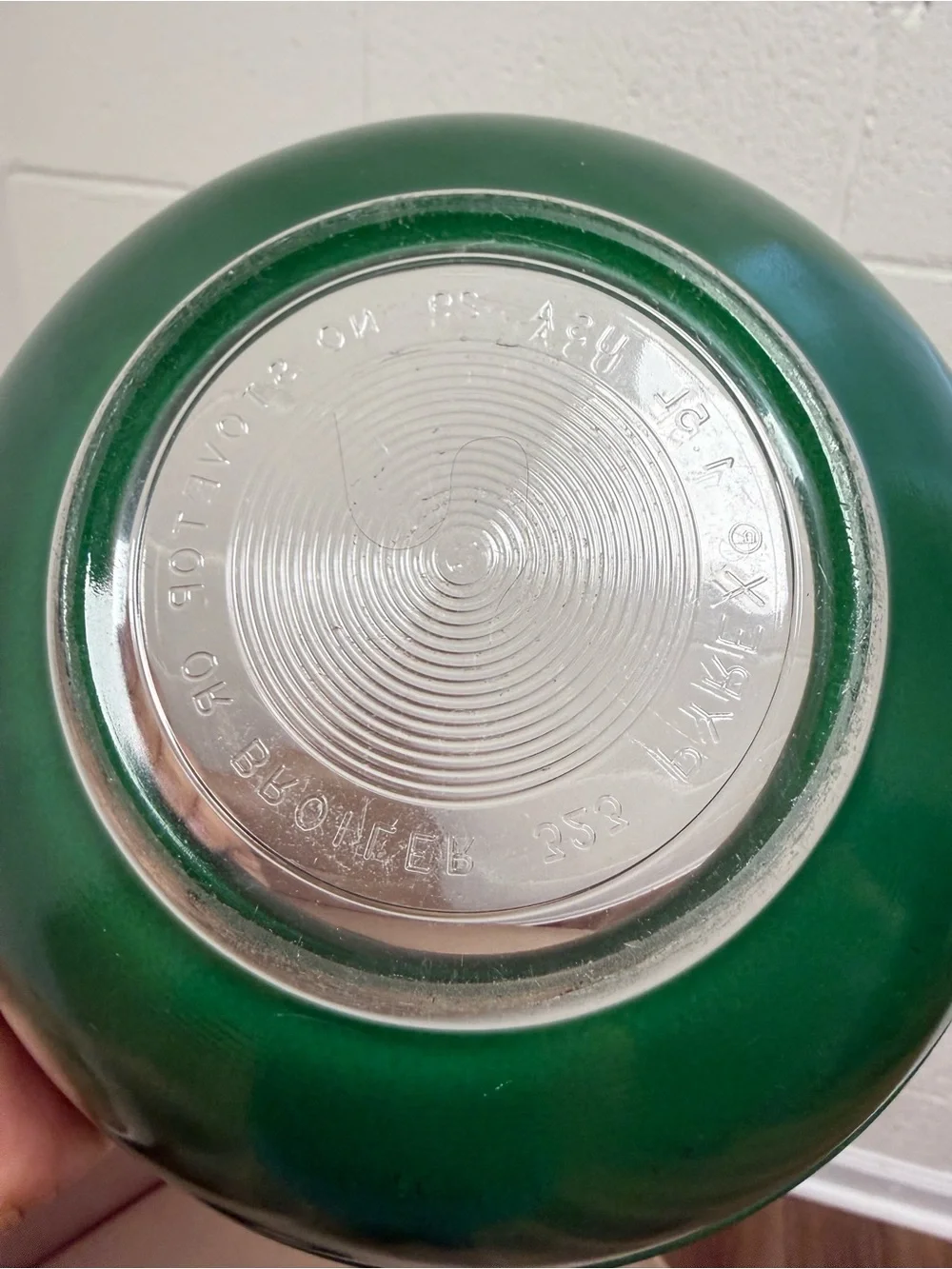 Pyrex Forest Green Rainbow Glass Mixing Bowl Set Vintage Kitchen Bundle